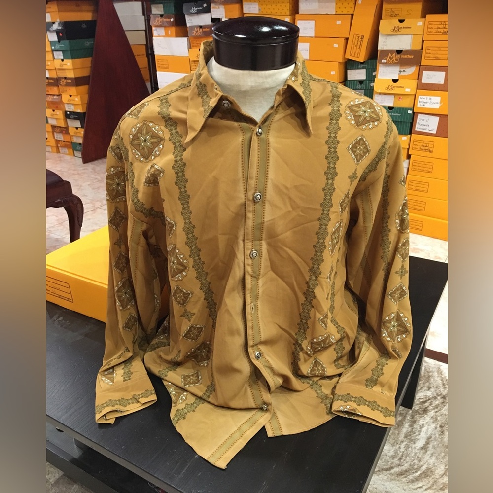 Max Leather Western Shirt